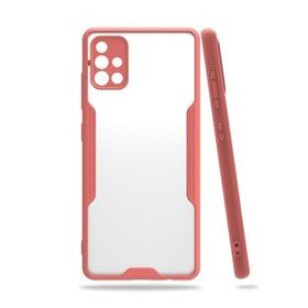 BSSM Pembe Samsung Galaxy A71 Platin Silikon Kılıf