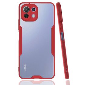 BSSM Platin Silikon - Kırmızı Xiaomi Mİ 11 Lite Kılıf