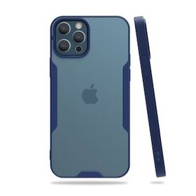 BSSM Platin Silikon - Lacivert iPhone 12 Pro Max Kılıf
