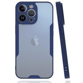 BSSM Platin Silikon - Lacivert iPhone 14 Pro Max Kılıf