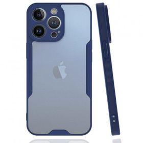 BSSM Platin Silikon - Lacivert iPhone 14 Pro Max Kılıf