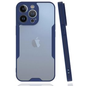 BSSM Platin Silikon - Lacivert iPhone 14 Pro Max Kılıf