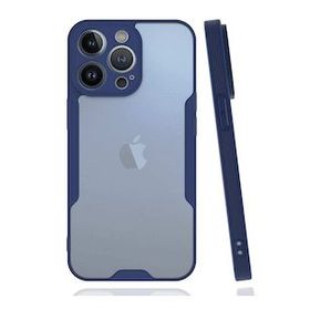 BSSM Platin Silikon - Lacivert iPhone 14 Pro Max Kılıf