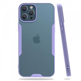 BSSM Platin Silikon - Lila iPhone 12 Pro Max Kılıf