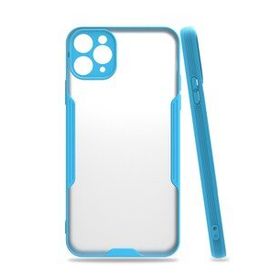 BSSM Platin Silikon - Mavi iPhone 11 Pro Max Kılıf