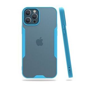 BSSM Platin Silikon - Mavi iPhone 12 Pro Max Kılıf