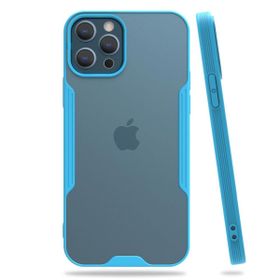 BSSM Platin Silikon - Mavi iPhone 12 Pro Max Kılıf
