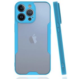 BSSM Platin Silikon - Mavi iPhone 14 Pro Max Kılıf