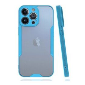 BSSM Platin Silikon - Mavi iPhone 14 Pro Max Kılıf