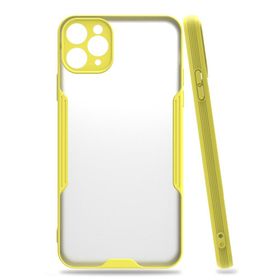 BSSM Platin Silikon - Sarı iPhone 11 Pro Kılıf