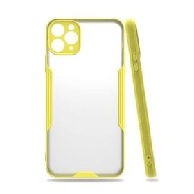 BSSM Platin Silikon - Sarı iPhone 11 Pro Kılıf