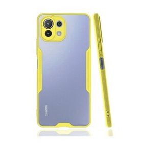 BSSM Platin Silikon - Sarı Xiaomi Mİ 11 Lite Kılıf