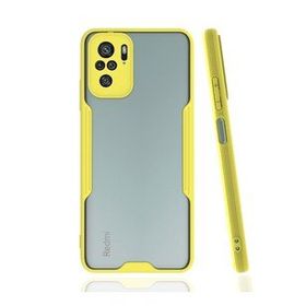 BSSM Platin Silikon - Sarı Xiaomi Redmi Note 10 Kılıf