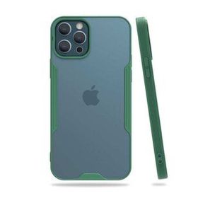 BSSM Platin Silikon - Yeşil iPhone 12 Pro Max Kılıf