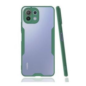 BSSM Platin Silikon - Yeşil Xiaomi Mİ 11 Lite Kılıf