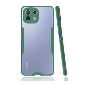 BSSM Platin Silikon - Yeşil Xiaomi Mİ 11 Lite Kılıf