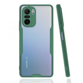 BSSM Platin Silikon - Yeşil Xiaomi Poco F3 Kılıf
