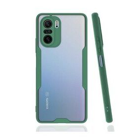 BSSM Platin Silikon - Yeşil Xiaomi Poco F3 Kılıf