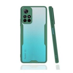 BSSM Platin Silikon - Yeşil Xiaomi Redmi Note 11T Kılıf