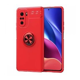 BSSM Range Yüzüklü Silikon - Kırmızı Xiaomi Poco F3 Kılıf