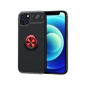 BSSM Range Yüzüklü Silikon Siyah Kırmızı iPhone 13 Kılıf