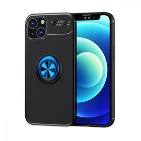 BSSM Range Yüzüklü Silikon Siyah Mavi iPhone 13 Kılıf