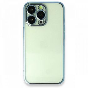 BSSM Razer Lensli Silikon - Açık Mavi iPhone 13 Pro Max Kılıf