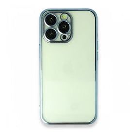 BSSM Razer Lensli Silikon - Açık Mavi iPhone 13 Pro Max Kılıf