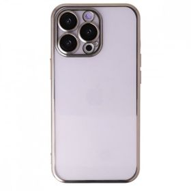 BSSM Razer Lensli Silikon - Gold iPhone 14 Pro Max Kılıf