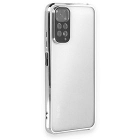 BSSM Razer Lensli Silikon - Gümüş Xiaomi Redmi Note 11 Kılıf