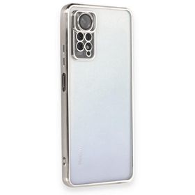 BSSM Razer Lensli Silikon - Gümüş Xiaomi Redmi Note 11 Kılıf