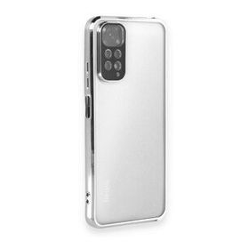 BSSM Razer Lensli Silikon - Gümüş Xiaomi Redmi Note 11 Kılıf