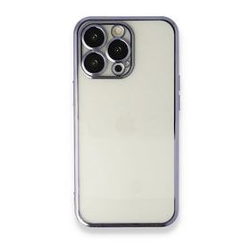 BSSM Razer Lensli Silikon - Mor iPhone 13 Pro Max Kılıf