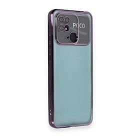 BSSM Razer Lensli Silikon - Mor Xiaomi Redmi 10C Kılıf