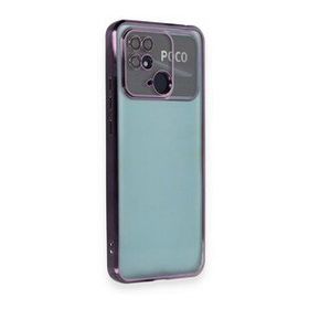 BSSM Razer Lensli Silikon - Mor Xiaomi Redmi 10C Kılıf