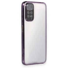 BSSM Razer Lensli Silikon - Mor Xiaomi Redmi Note 11 Kılıf