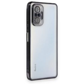 BSSM Razer Lensli Silikon - Siyah Xiaomi Redmi Note 10 Pro Kılıf