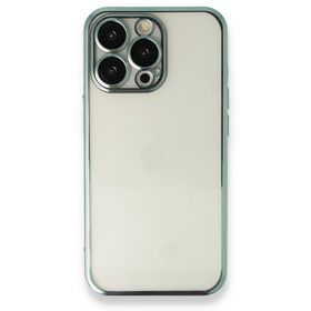 BSSM Razer Lensli Silikon - Yeşil iPhone 14 Pro Max Kılıf