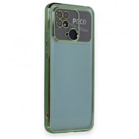 BSSM Razer Lensli Silikon - Yeşil Xiaomi Redmi 10C Kılıf
