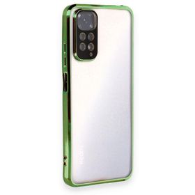 BSSM Razer Lensli Silikon - Yeşil Xiaomi Redmi Note 11 Kılıf