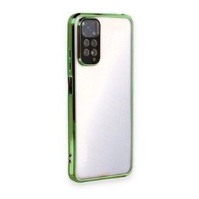 BSSM Razer Lensli Silikon - Yeşil Xiaomi Redmi Note 11 Kılıf