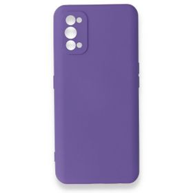BSSM Realme 7 Pro Nano İçi Kadife Silikon Mor Kılıf