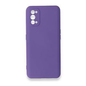 BSSM Realme 7 Pro Nano İçi Kadife Silikon Mor Kılıf