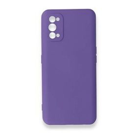 BSSM Realme 7 Pro Nano İçi Kadife Silikon Mor Kılıf
