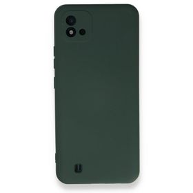 BSSM Realme C11 2021 Nano İçi Kadife Silikon Koyu Yeşil Kılıf