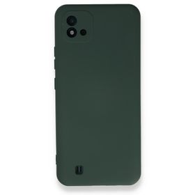 BSSM Realme C11 2021 Nano İçi Kadife Silikon Koyu Yeşil Kılıf