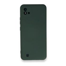 BSSM Realme C11 2021 Nano İçi Kadife Silikon Koyu Yeşil Kılıf