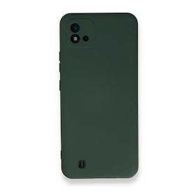 BSSM Realme C11 2021 Nano İçi Kadife Silikon Koyu Yeşil Kılıf