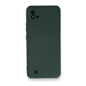 BSSM Realme C11 2021 Nano İçi Kadife Silikon Koyu Yeşil Kılıf