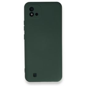 BSSM Realme C11 2021 Nano İçi Kadife Silikon Koyu Yeşil Kılıf